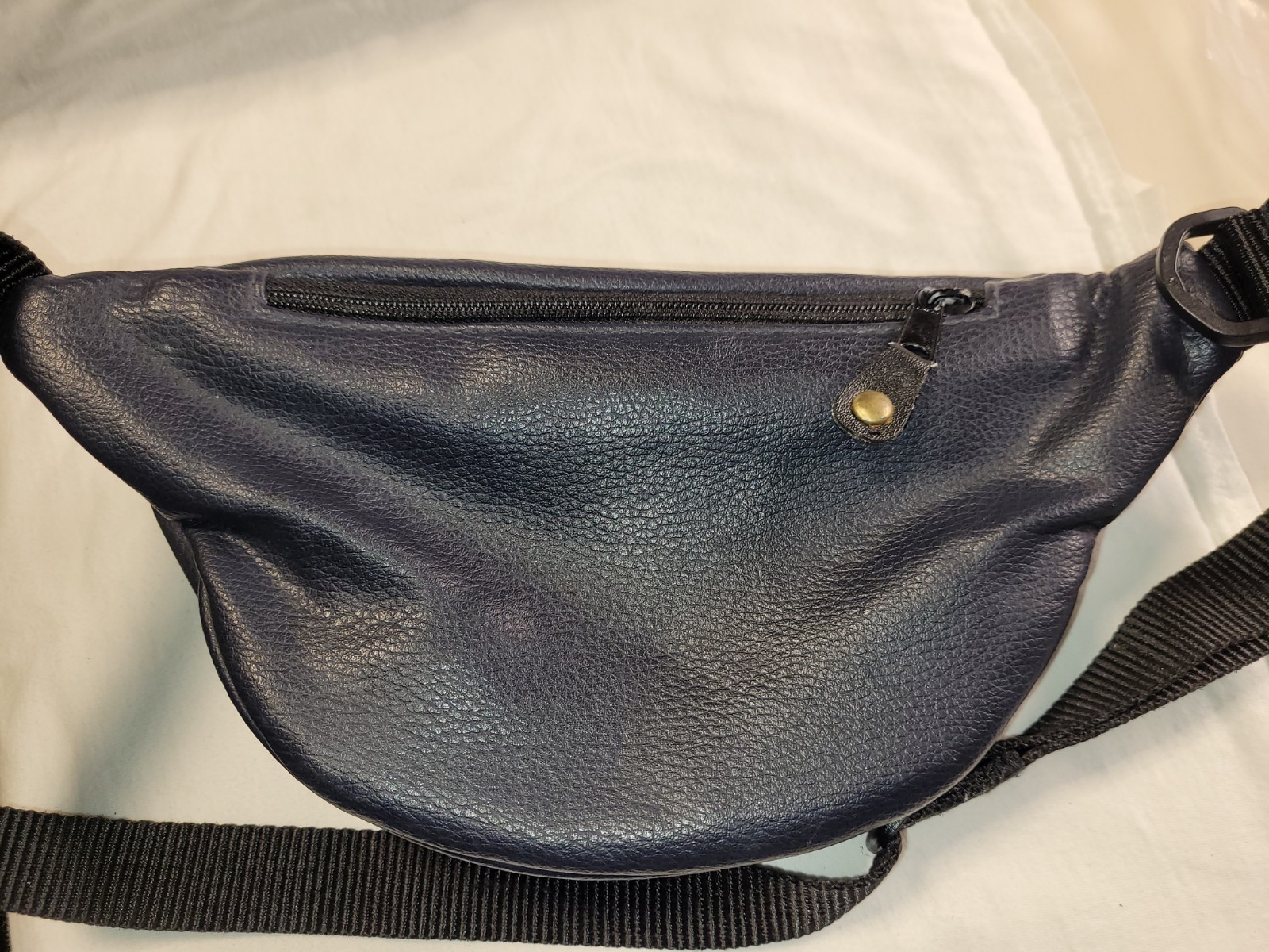 vintage faux leather Disney fanny pack or crossbody belt bag embroidered Goofy