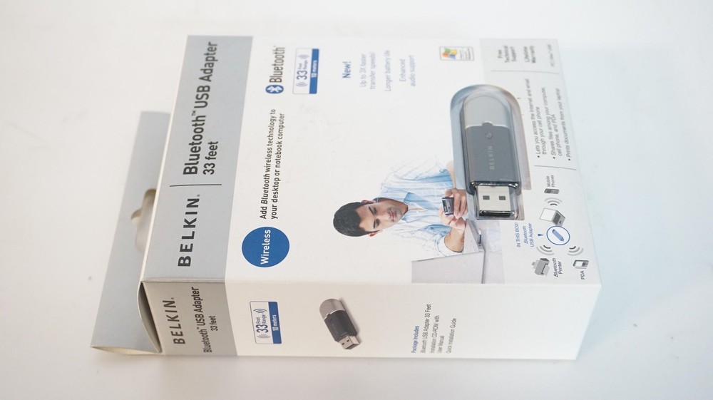 -=NEW=-BELKIN BLUETOOTH USB 2.0 ADAPTER/DONGLE-=ADD BLUETOOTH TO YOUR DEVICE=-