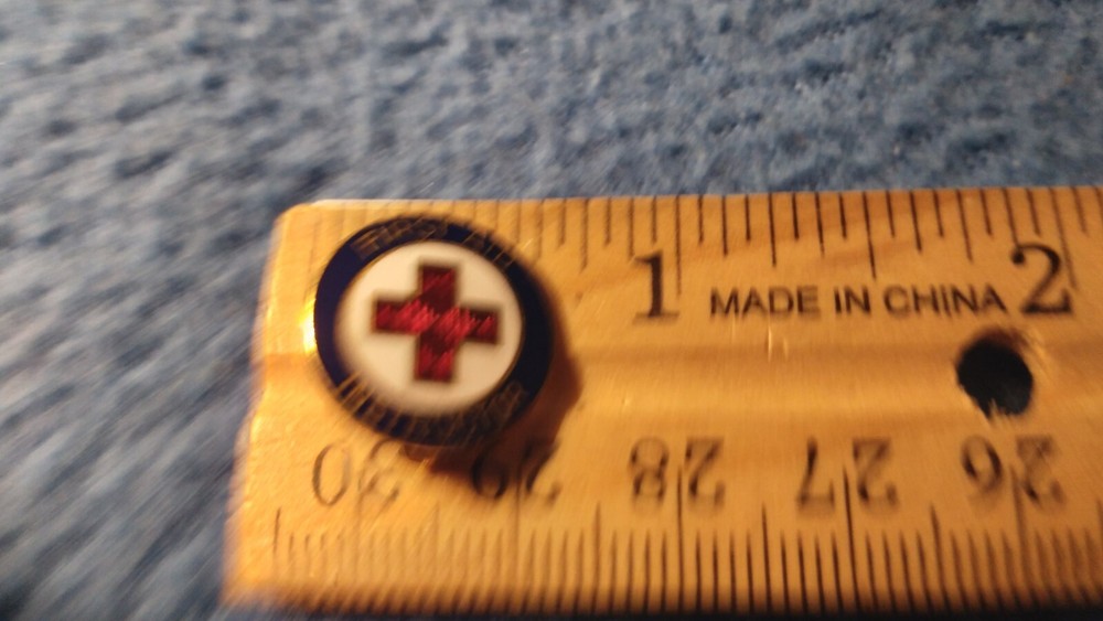 Vintage - First Aid Instructor Lapel Pin Enamel