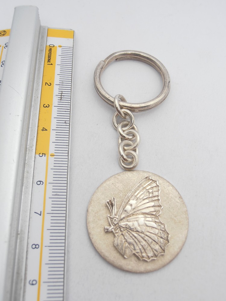 Butterfly: 925 Silver Keychain - Lepidopteran - Keys - Breeze -