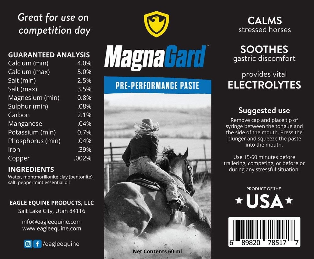 Pre-Performance Calming Paste for Horses - All Natural Gastric Support by Eag...