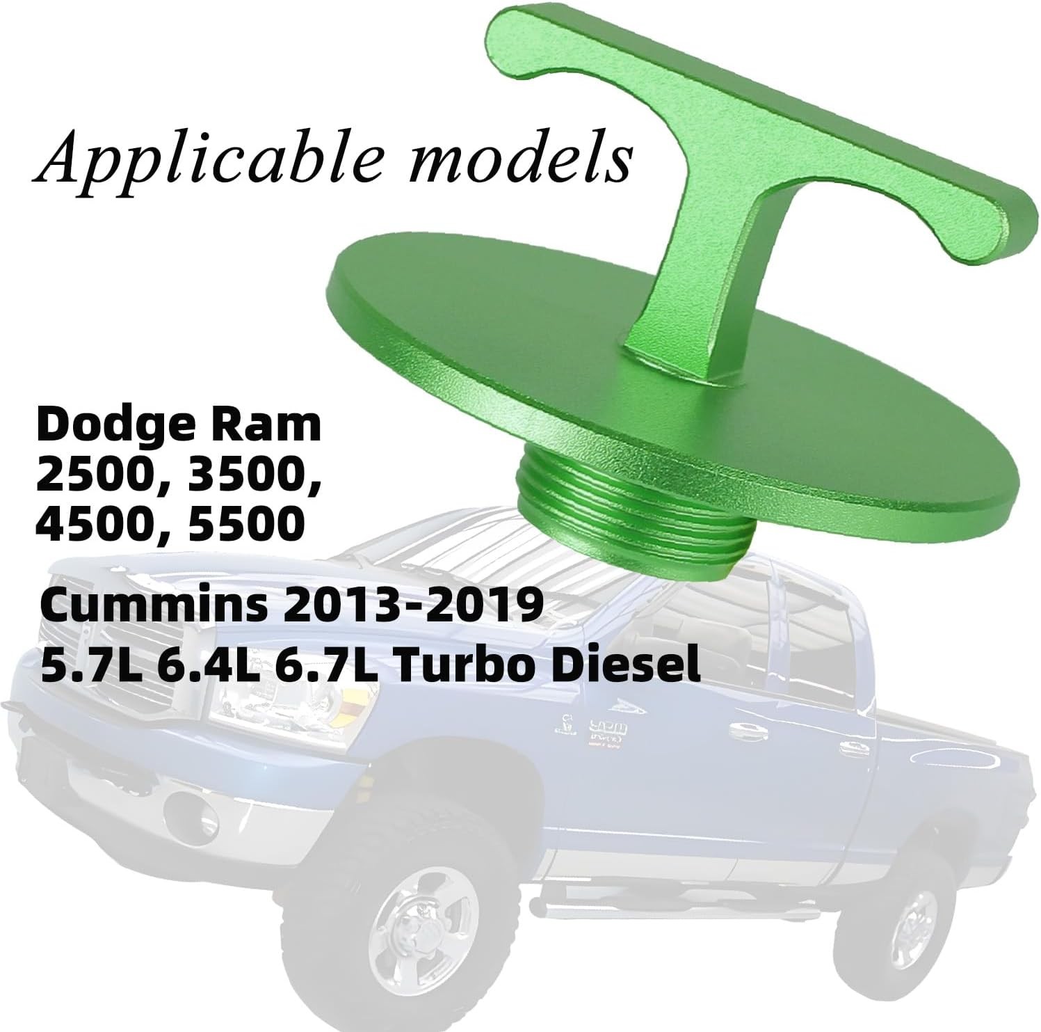 Aluminum Oil Filter Plug Tool for Ram 2500–5500 5.7L–6.7L Cummins Diesel