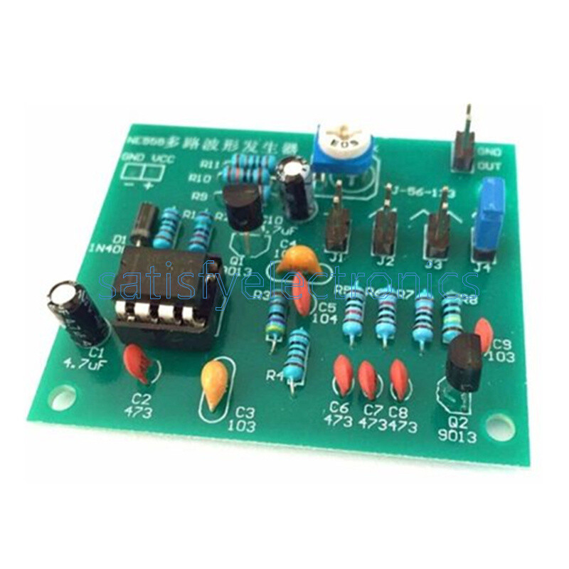 NE555 Multi-Channel Waveform Generator Module Sine Triangle Square Wave DIY Kits