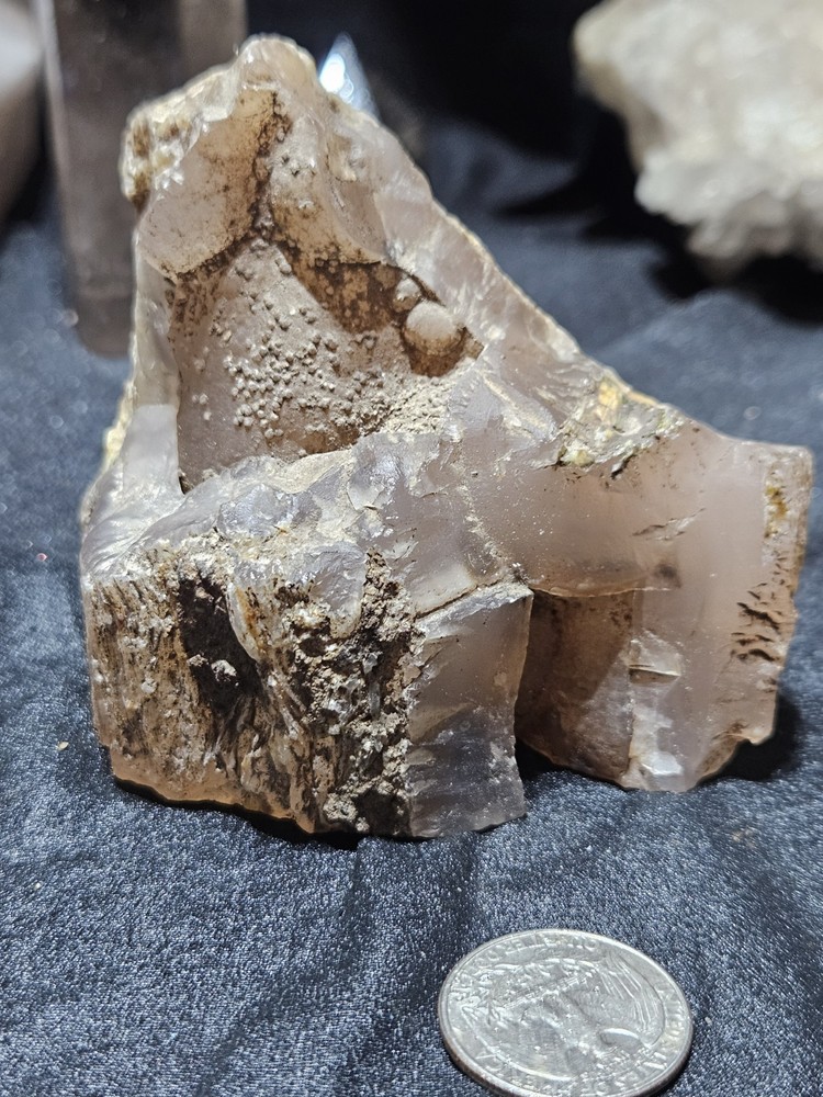 Pink Limb Cast w/ Opal & Dendric Specimen (15oz)