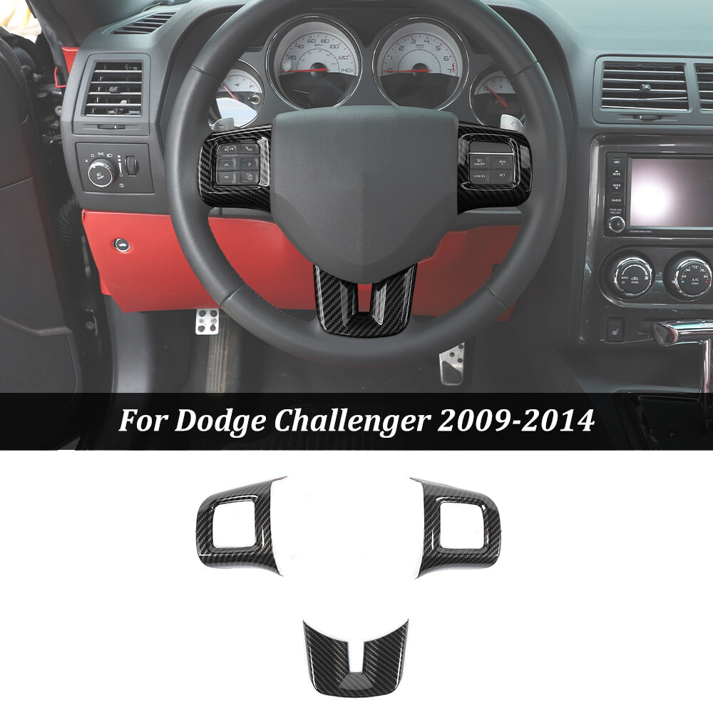 For Dodge Challenger 09-14 Carbon Full Decor Center Console Panel Cover Kit,16pc
