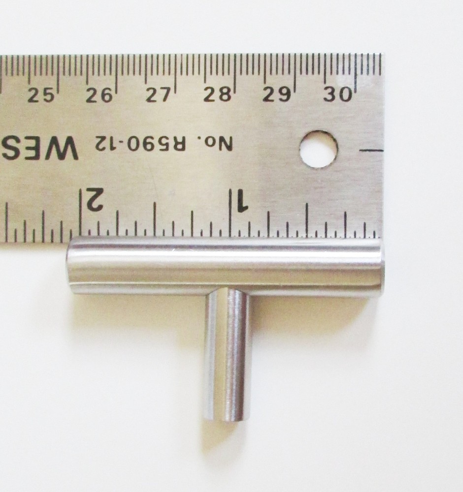 Solid Stainless Steel Pull T Bar Kitchen Cabinet Handle Cupboard Drawer Knob