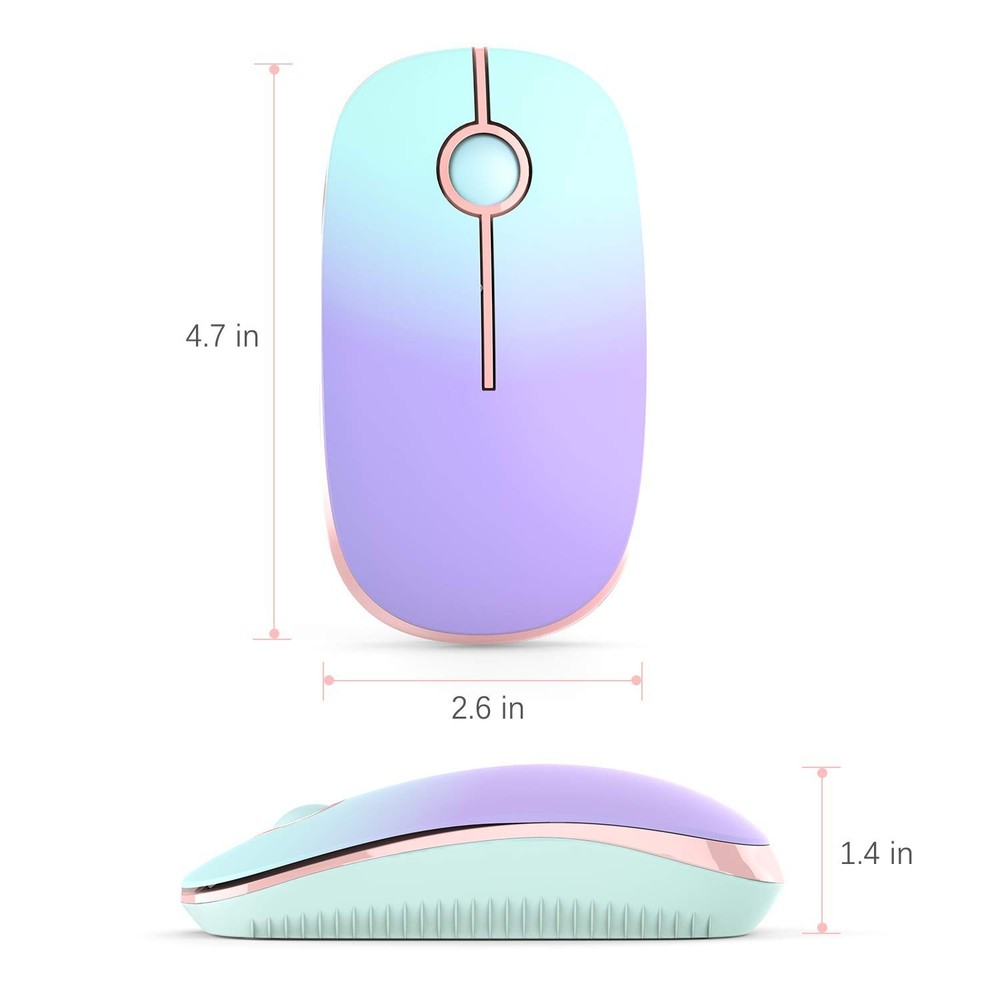 VssoPlor Wireless Mouse, 2.4G Slim Portable Computer Laptop Mouse with Nano R...