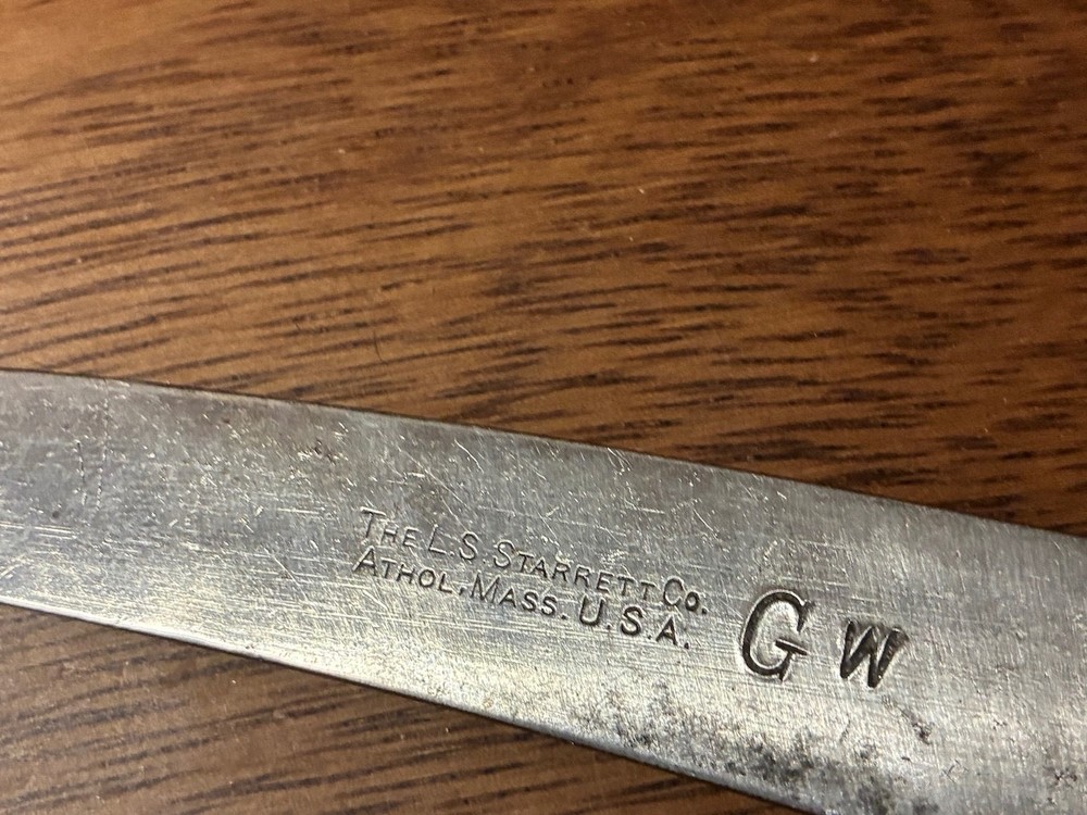 Vintage large metal caliper outside