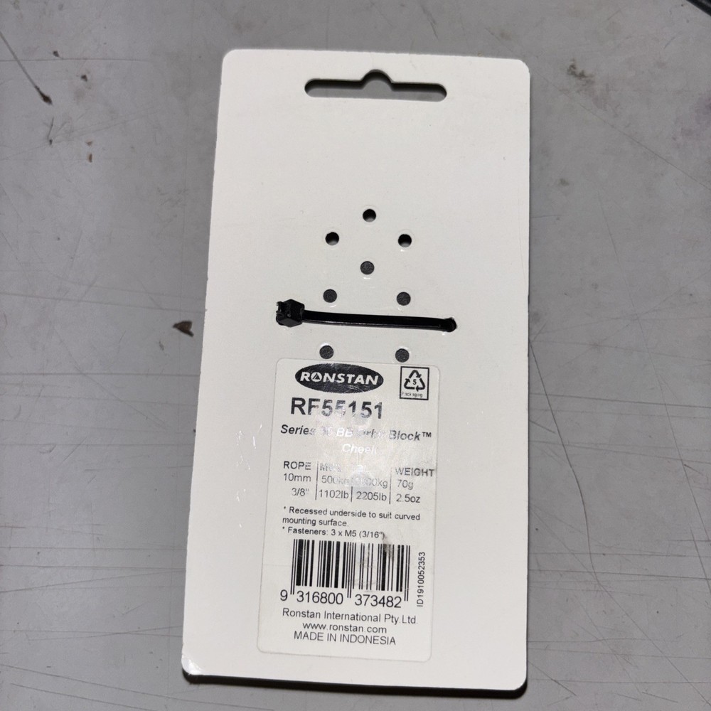 Ronstan RF55151 55 BB Cheek 65555151