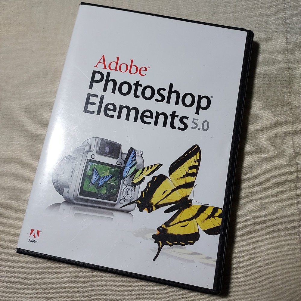 Adobe Photoshop Elements 5.0 Software - Photo Editor Win XP PC CD (Unused)