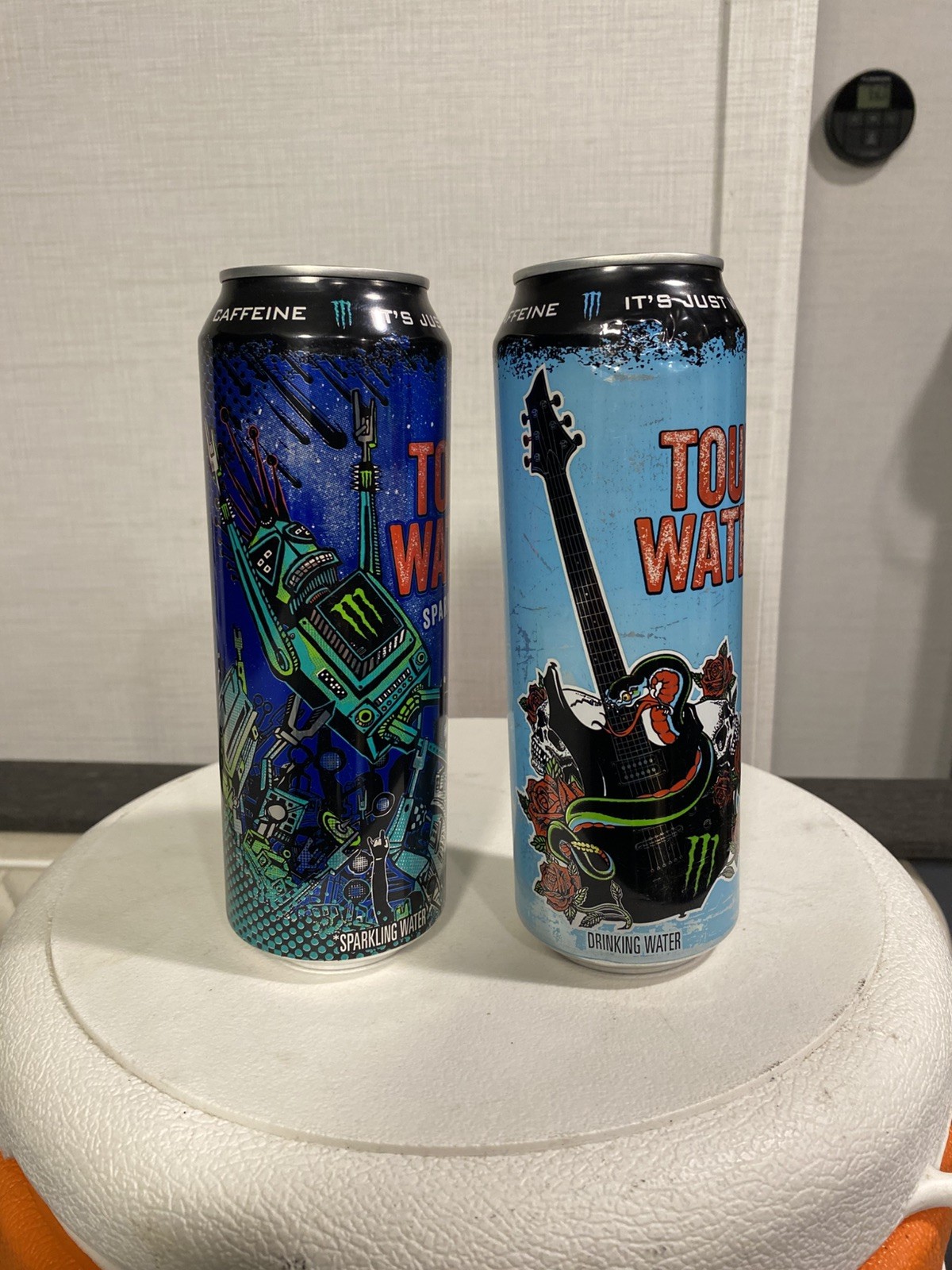 Monster Energy Deep Well Sparkling & Still Water Cans Vans Warped Tour Set FULL