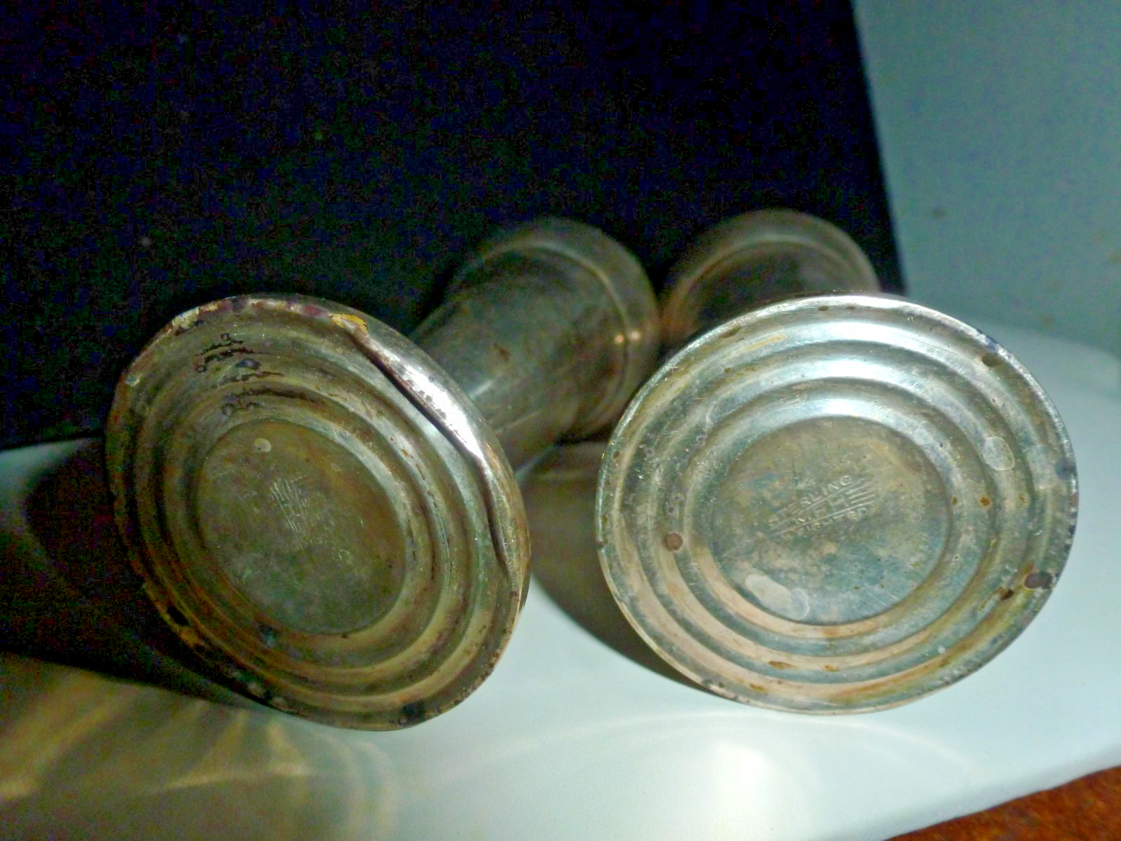 M Fred Hirsch MFH Weighted Sterling Salt and Pepper Set 95 Grams