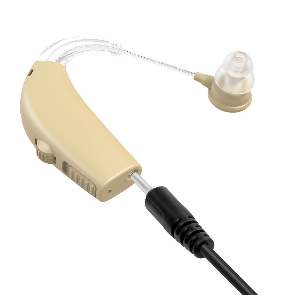1Pair Rechargeable BTE PSAD Hearing Aids Loss Amplifiers Noise Reduction