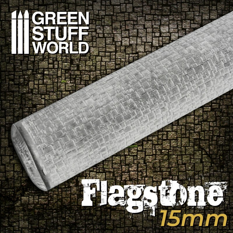 Rolling Pin - Flagstone 15mm - Scale HO textured train modelling diorama
