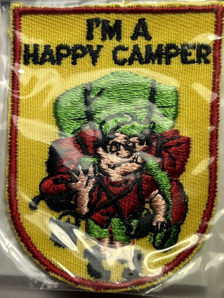 I'M A HAPPY CAMPER Patch Backpacking Camping Hiking Patch