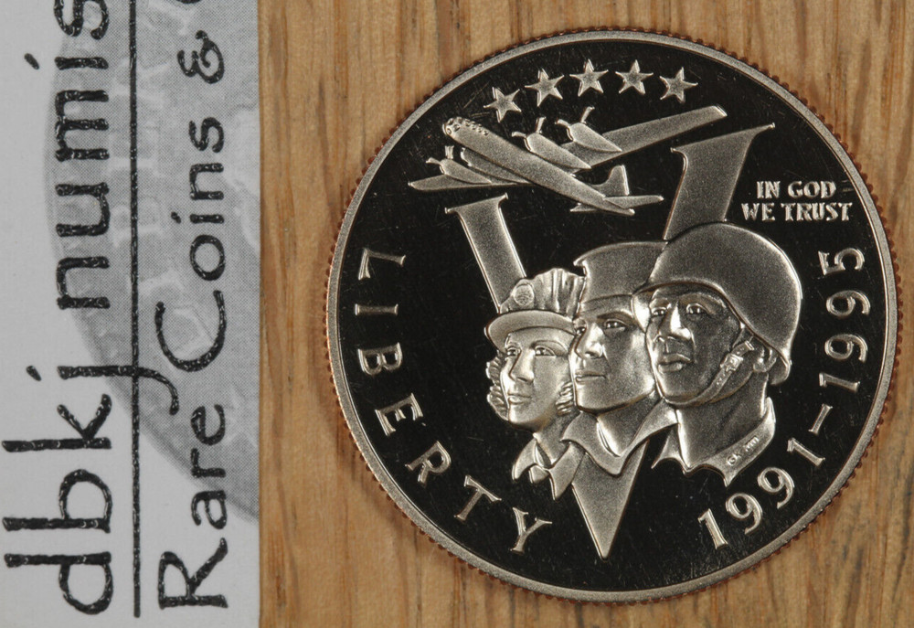 (1993) 1991-1995 P World War 2 WW II 50th Commemorative Half Dollar - Proof