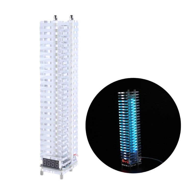 Auditory Spectrum Tower Set Voice Controlled 7 Color Display LED Leveling