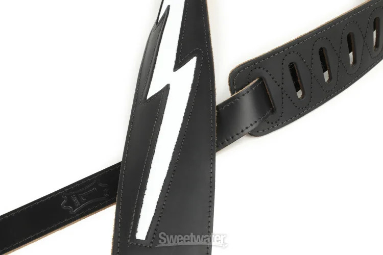 Levy's DM2 Genuine Leather Guitar Strap - Black