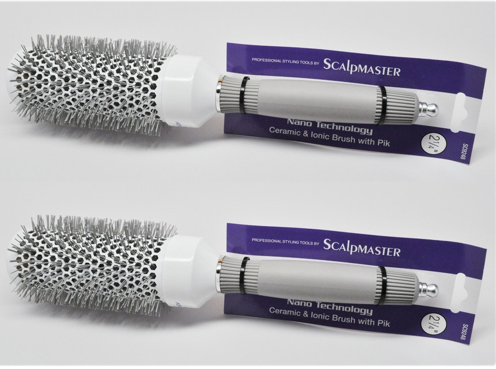 Scalpmaster 2-1/4" Nano Technology Ionic Ceramic Brush w/Pik (SC9248)