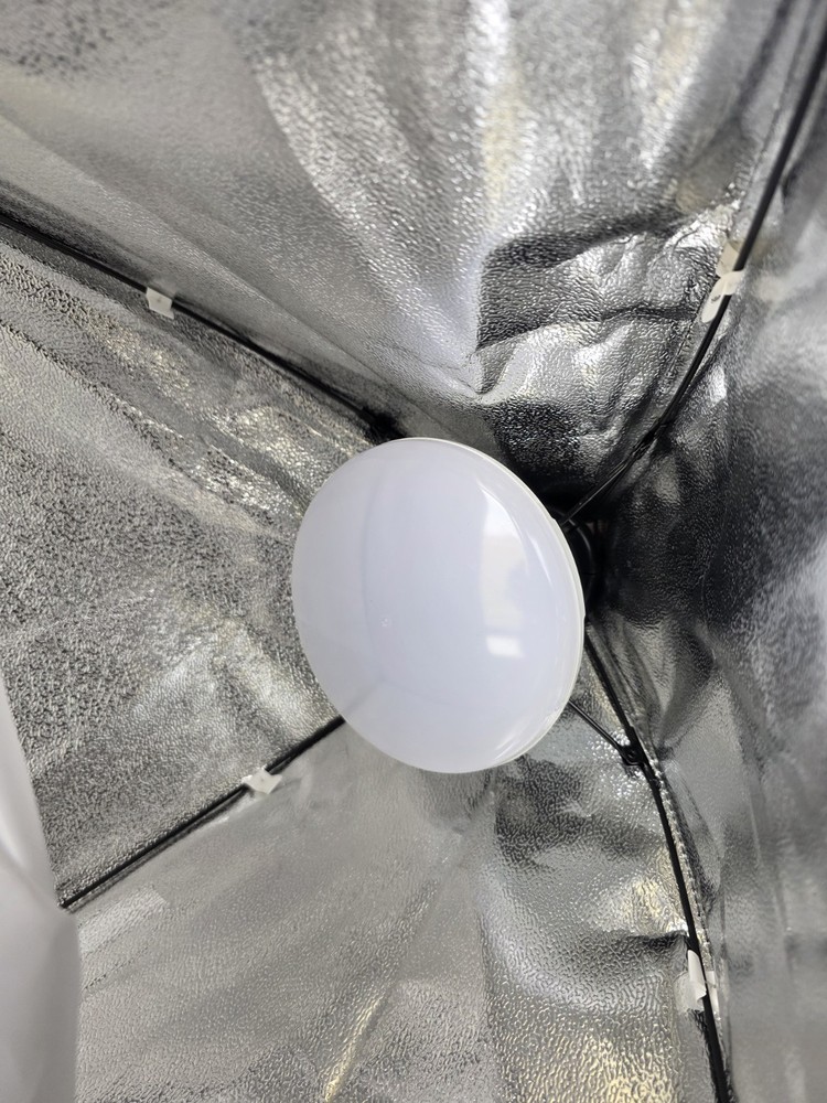 Portable LED Softbox Continuous Lighting Kit with Stand and Bulb