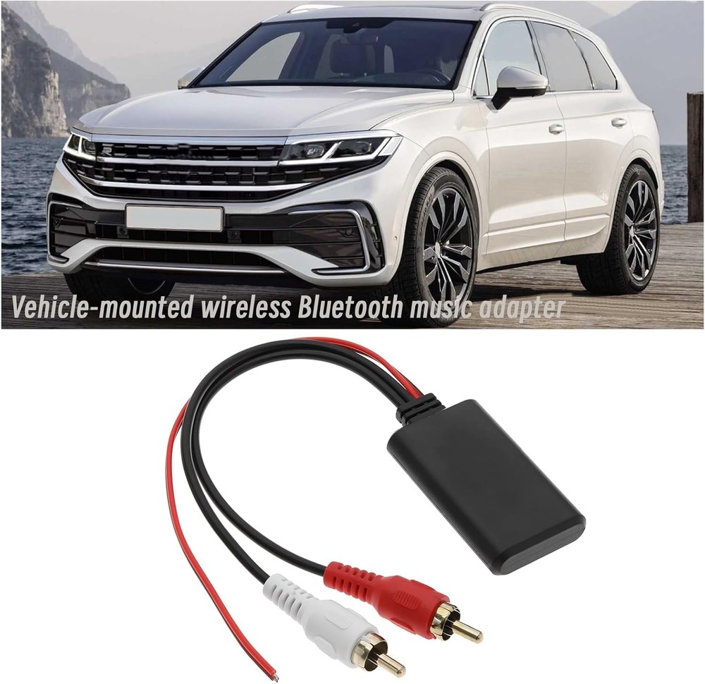 Car Bluetooth 5.0 Audio Adapter 2 RCA Input Wireless Bluetooth AUX Module Adapte