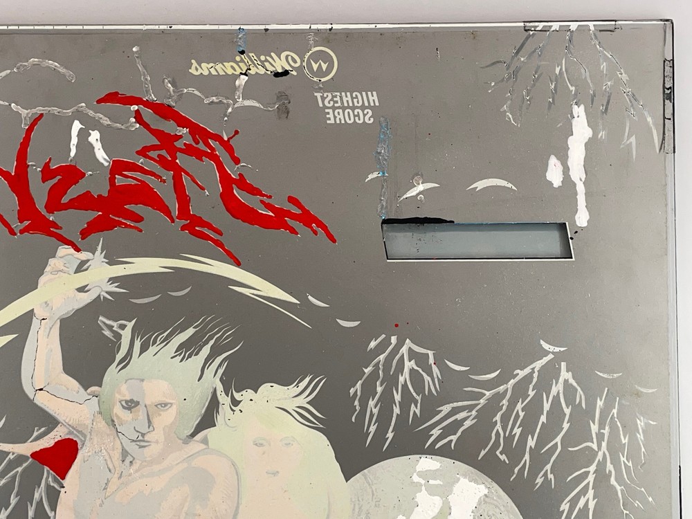 Williams Flash Pinball Machine Game Backglass ORIGINAL