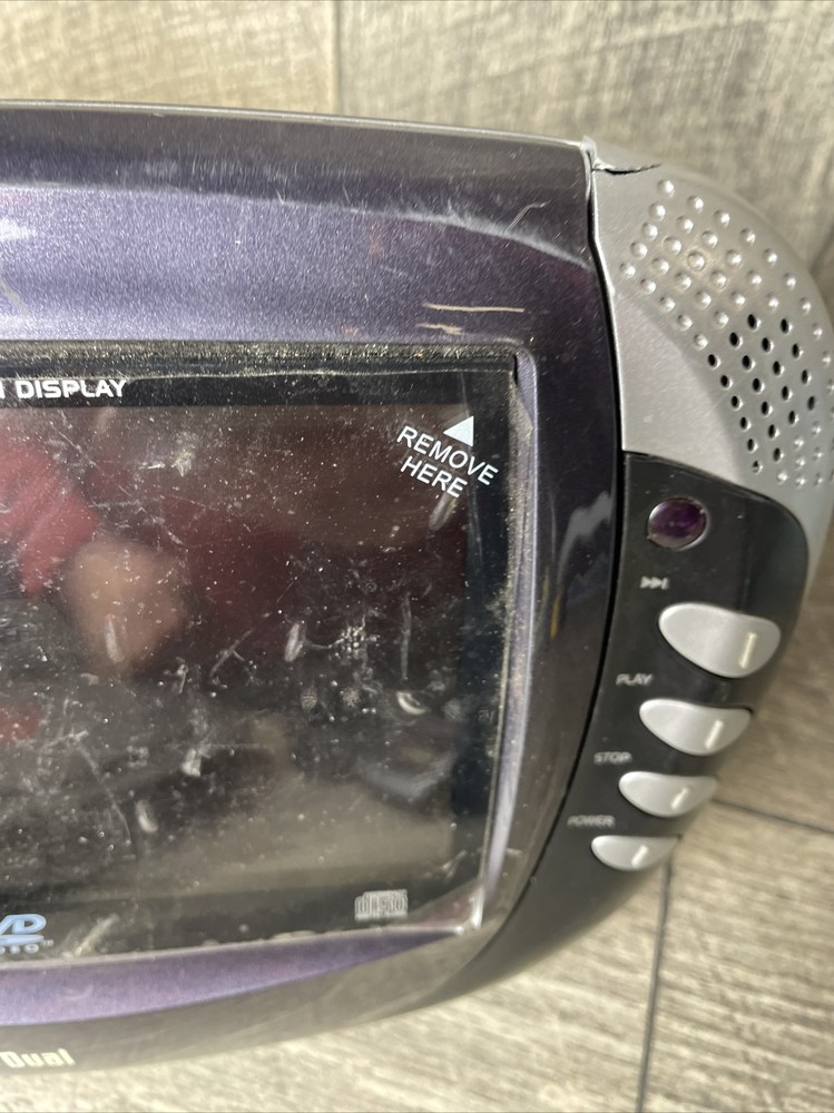 XDVD270 Dual 7" Widescreen Dvd Player 🔆TESTED WORKING 🔆