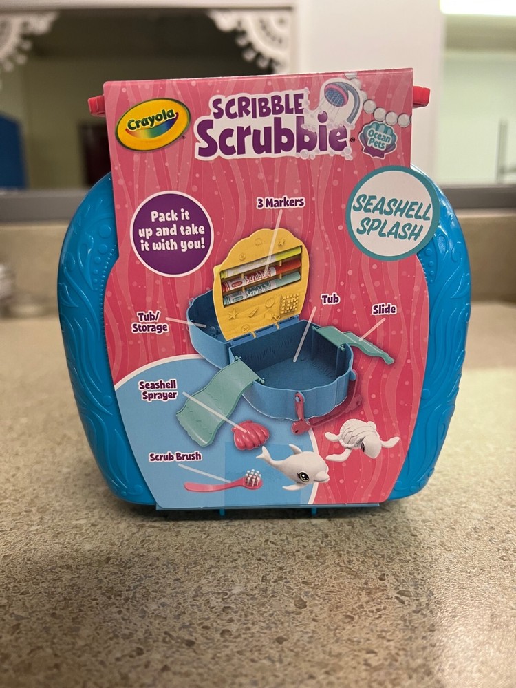 Crayola Scribble Scrubbie Ocean Pets Seashell Splash Set New