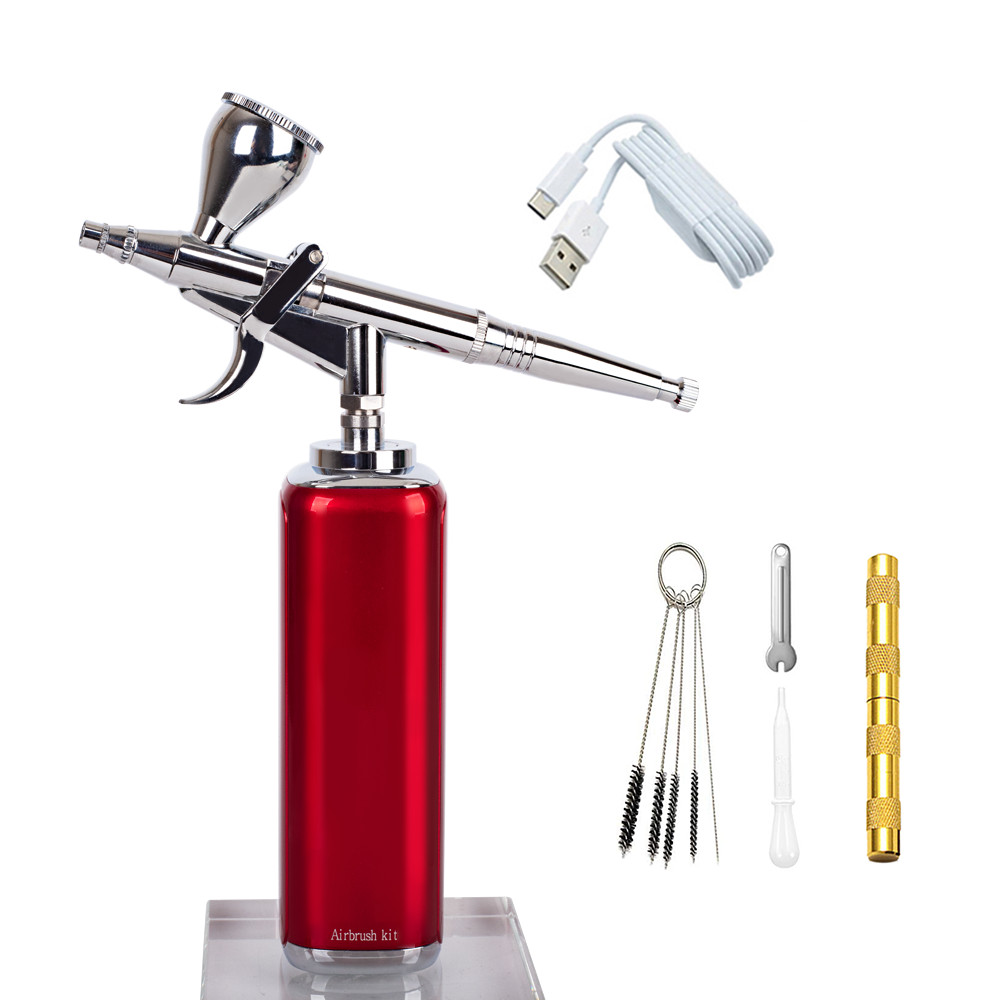 Pro Mini Airbrush Kit | Gravity-Fed Dual-Action | Complete Spray Set for Models