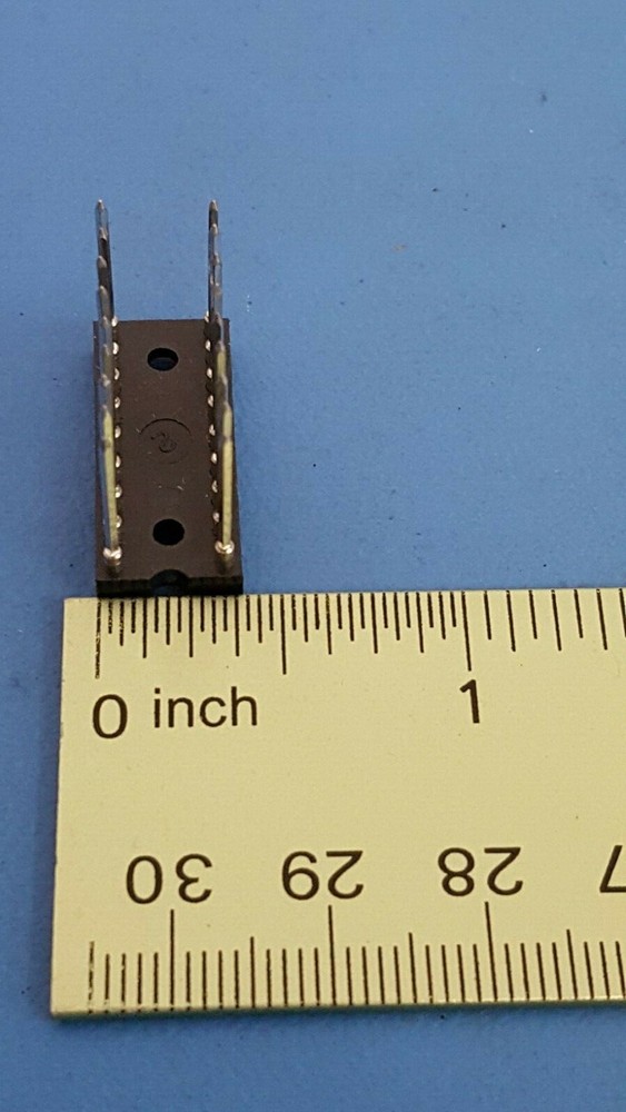 IC SOCKET, 18 PIN DIP SOCKET, WIRE WRAP, Screw Machine, Tin, Gold, 4 Pcs