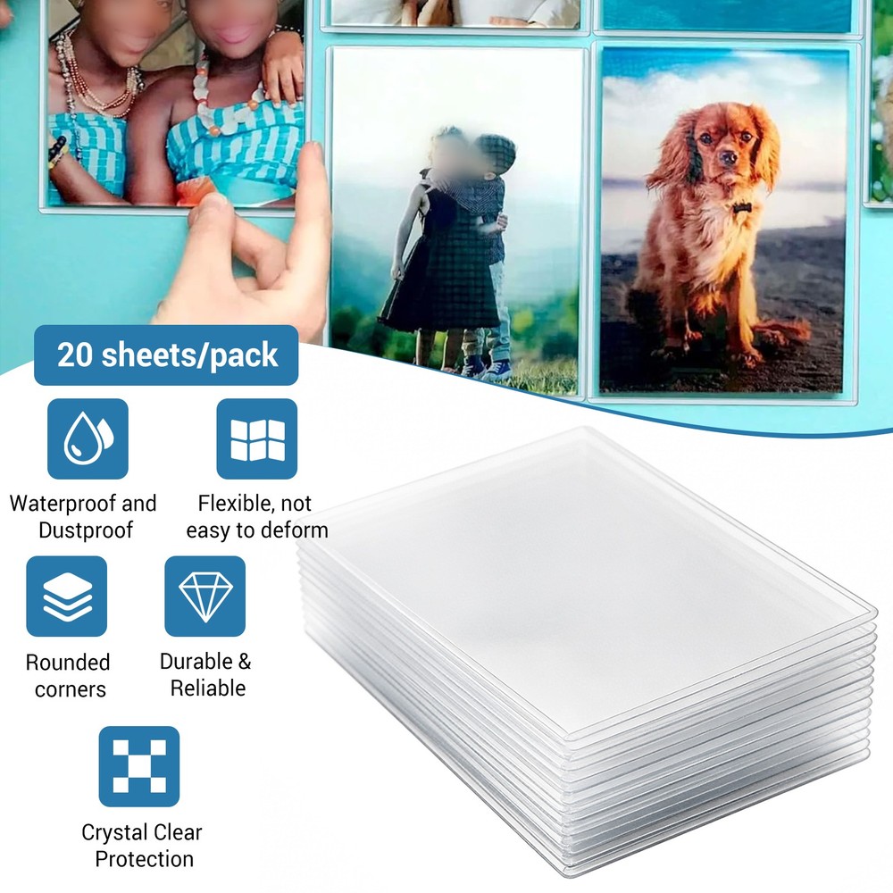 Rigid 4x6/5x7/6x9 inch Hard Plastic Protector Sleeves for Trading Cards Photos