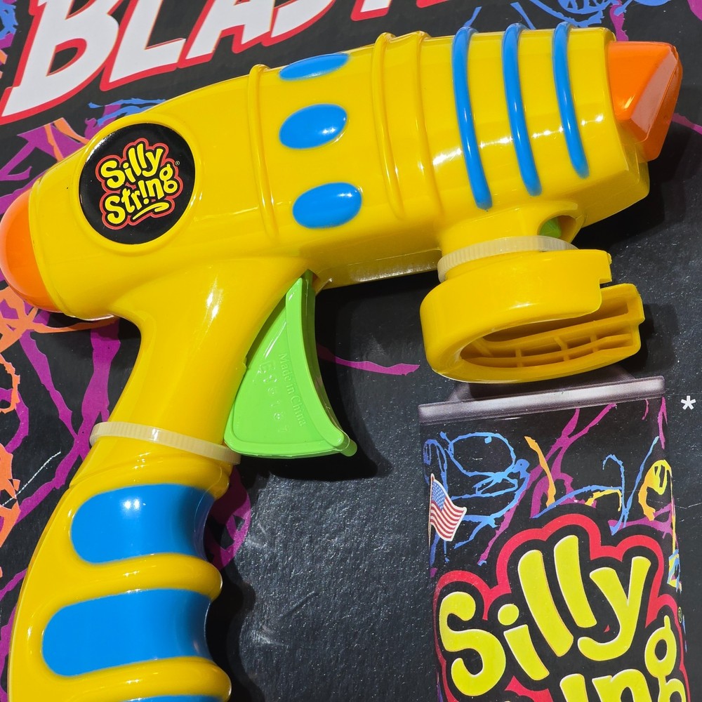 Silly String Blaster Official Yellow Spray Gun For Use With Silly String Cans A
