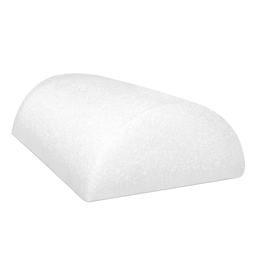 Cando Foam Roller - White Pe Foam - 6" X 12" - Half-Round