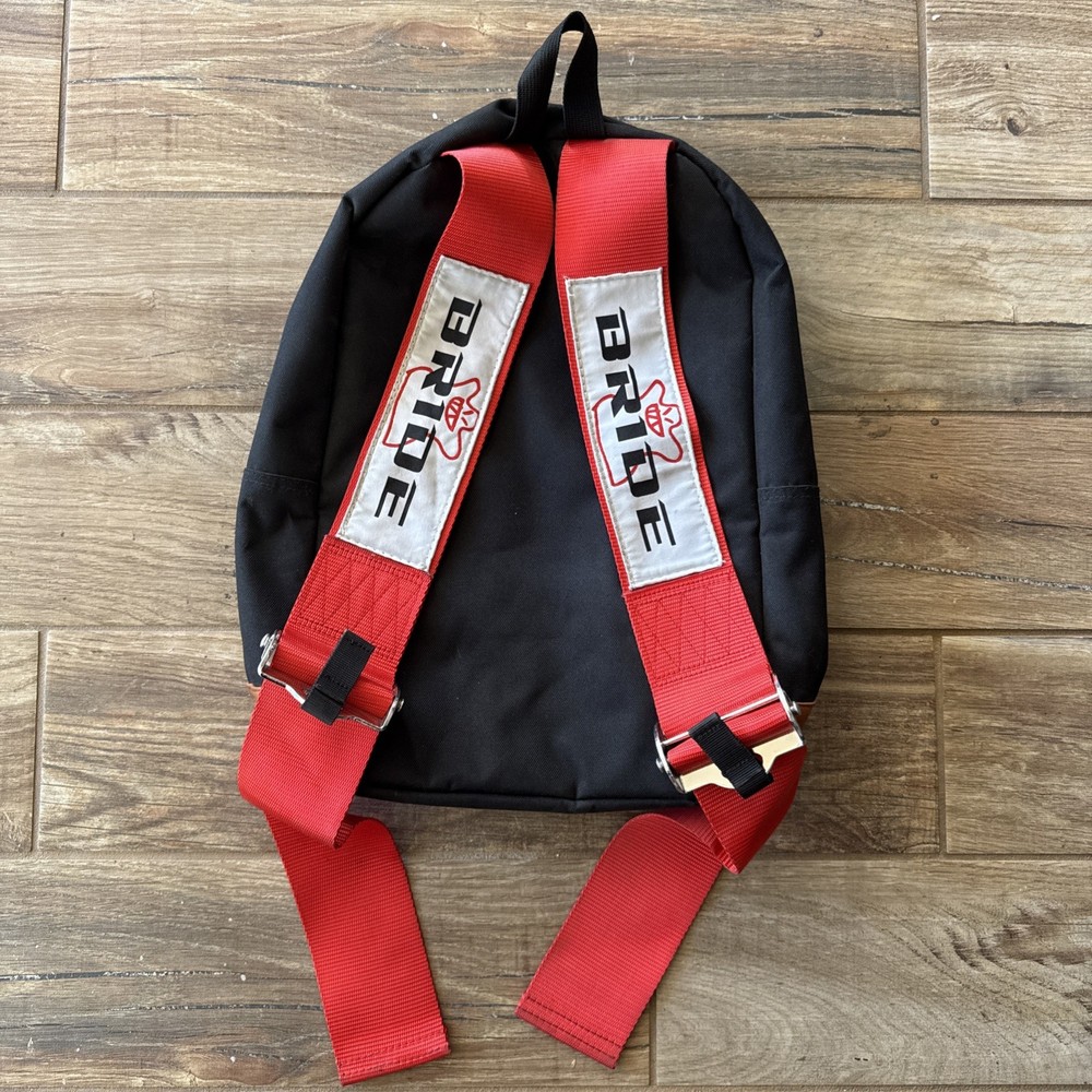 JDM Backpack BRIDE W/ Red Racing Harness Straps