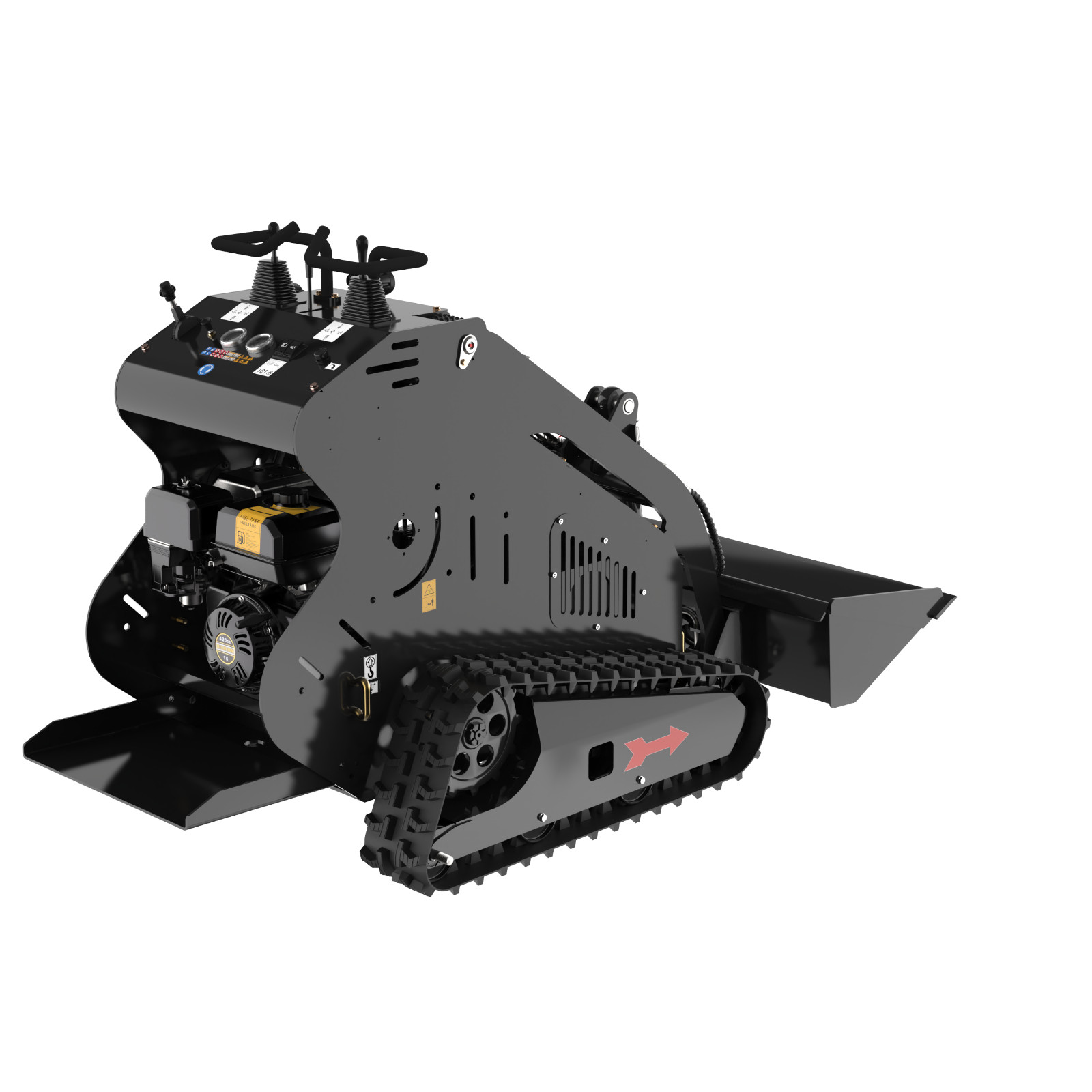 Mini Skid Steer Loader 13.5HP Tracked Compact Stand-On Loader