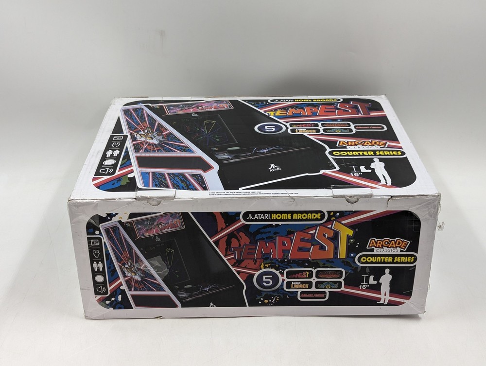 Arcade Classics Atari Tempest Counter Series Arcade Game with 8" Screen (09703)