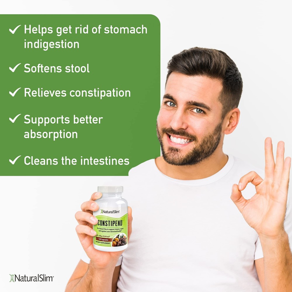 NaturalSlim Constipend - Laxative for Constipation Relief, Colon Regulation, ...