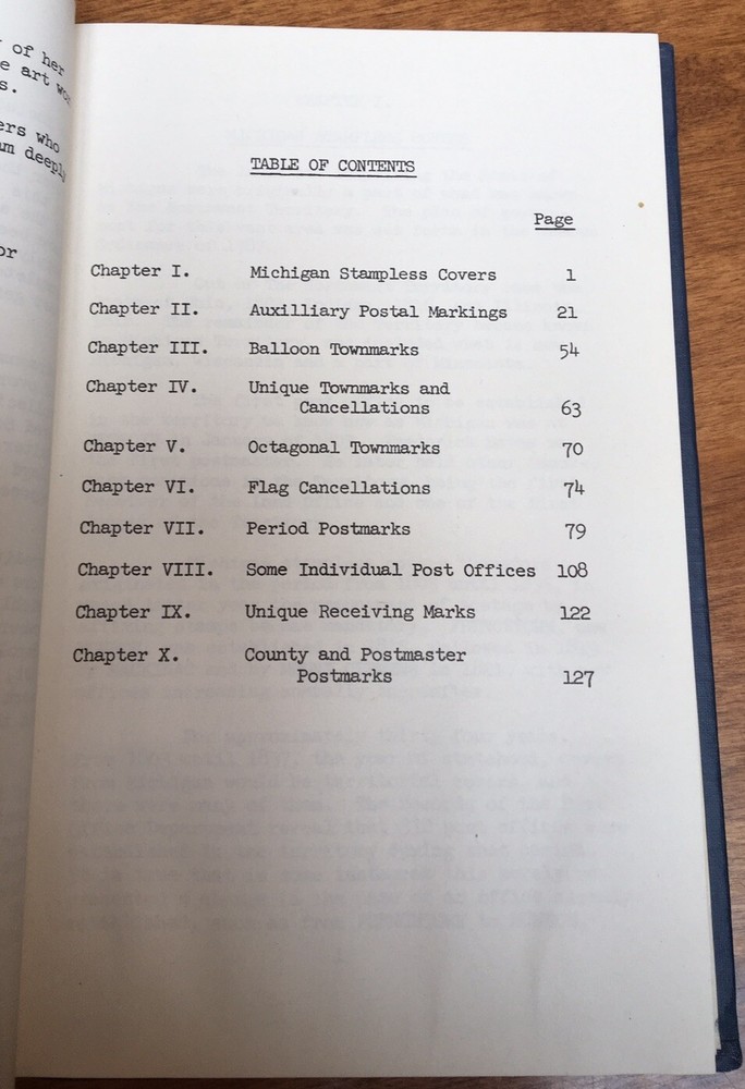 Michigan Postal Markings: 1955 Maurice F. Cole Signed