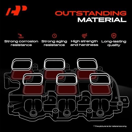 Upper Fuel Injection Plenum Gasket Set for Ford Taurus 2001-2007, Compatible ...