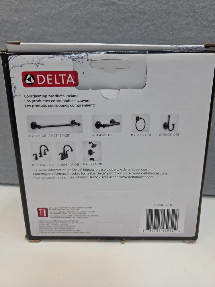 Delta Porter Towel Ring Oil Rubbed Bronze NEW!
