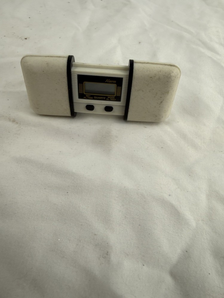 HCA Digital White Mini Clock Vintage 1980s Watch