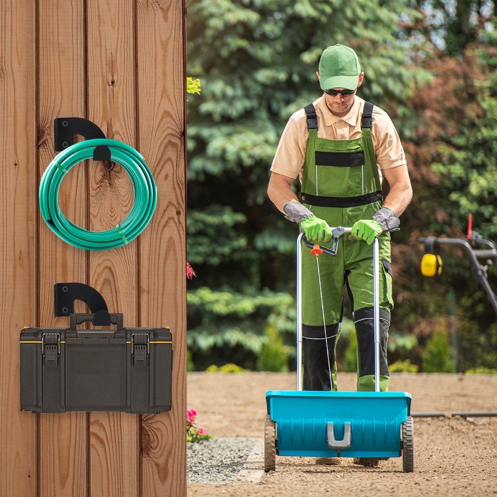2 Pack Heavy Duty Chainsaw Wall Mount Holder Organizer Rack for Garage Workshop
