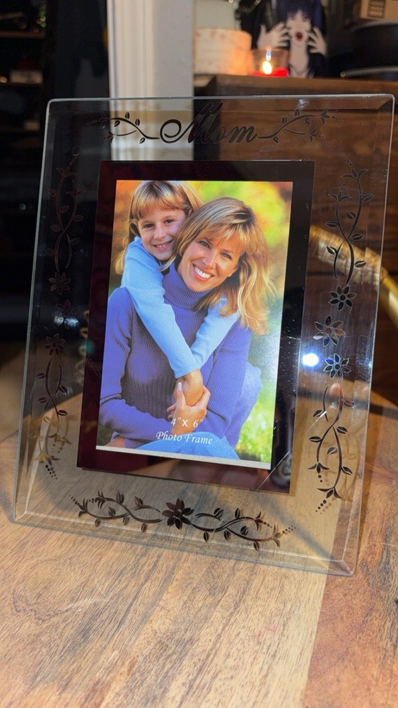 4x6 Mom clear picture frame