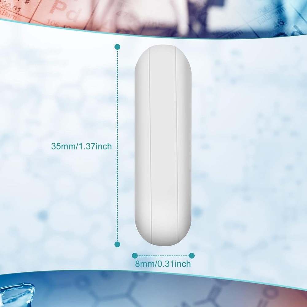 Cylindrical PTFE Magnetic Stirrer Bars - 8-Pack Laboratory Essential