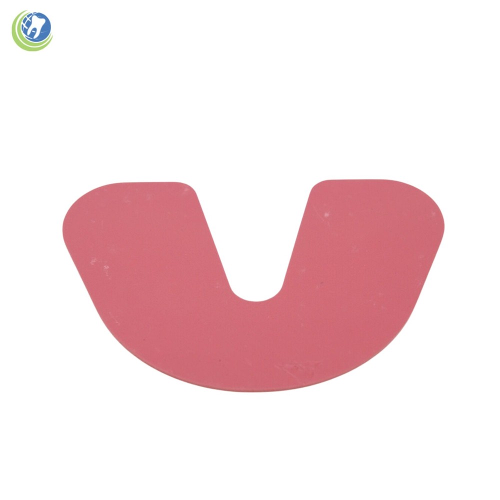 Dental Lab Shellac Base Plates Lower Single Thickness Pink Bite Registration 100