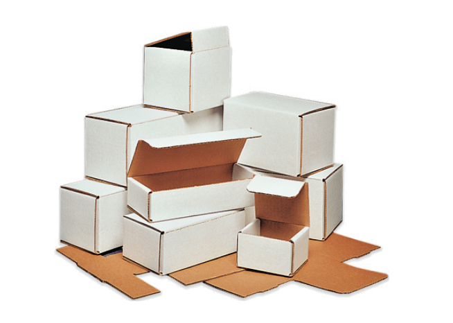 200 Pack - 5x4x2 White Corrugated Shipping Mailer Packing Box Boxes
