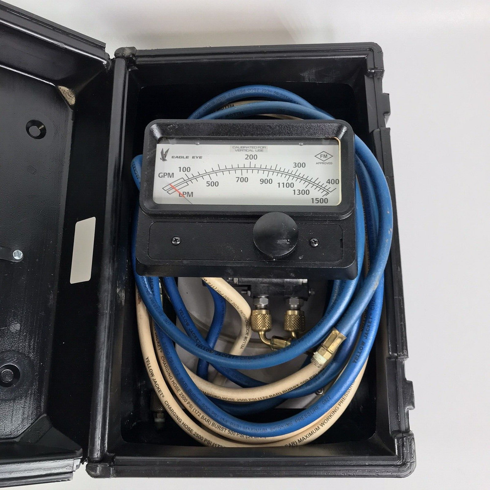 Eagle Eye Rosemount Flow Meter 1500 LPM With Yellow Jacket Hoses