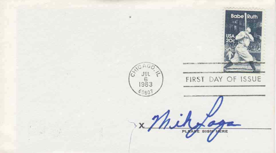2046 20c BABE RUTH - Mike Laga autographed FDC