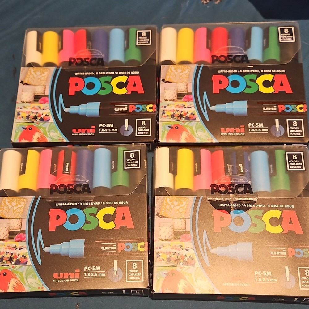 Uni PC-5M Multicolor Craft Markers 8 Pack