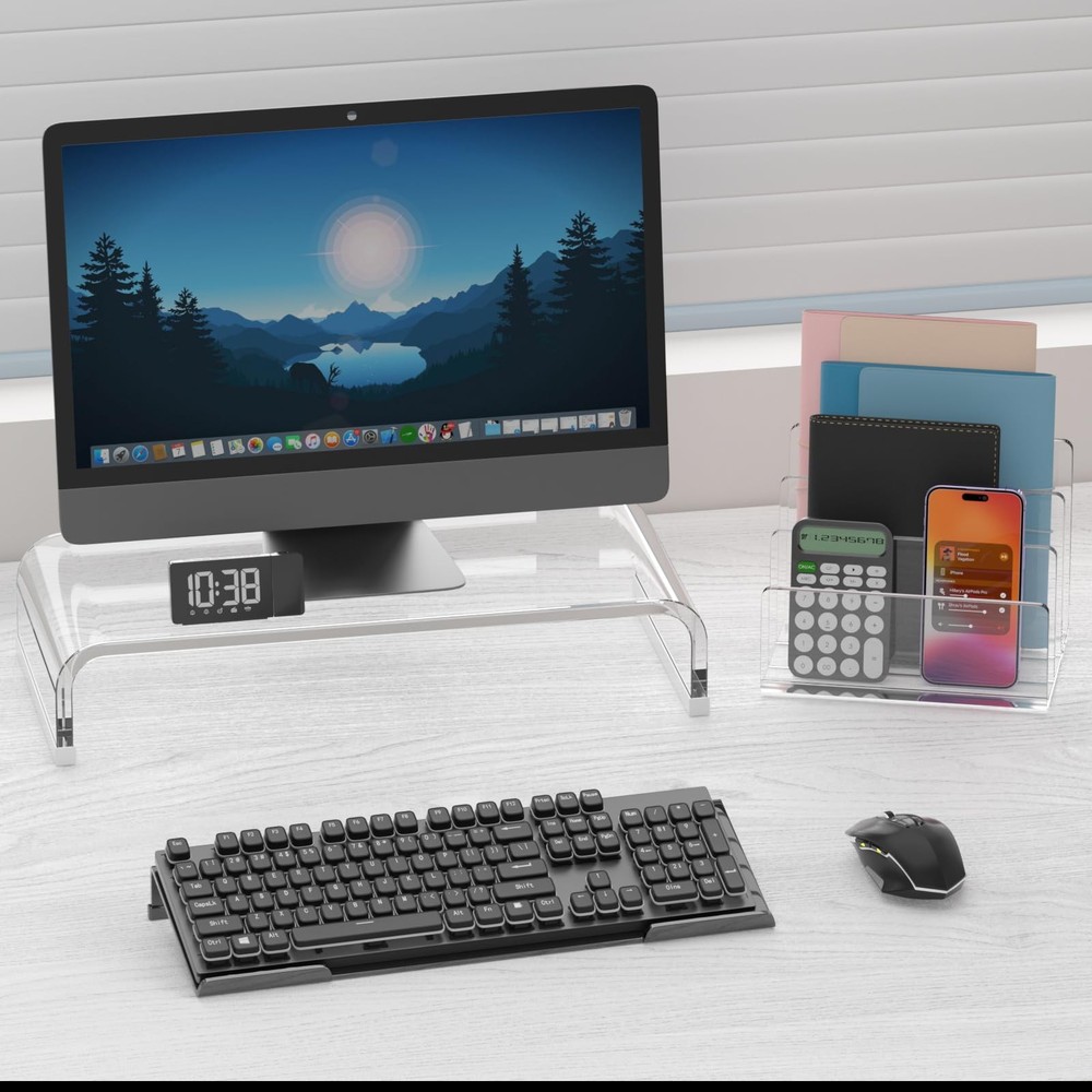 Richboom Computer Keyboard Stand Tilt PC Keyboard Stand Riser for Easy Ergono...